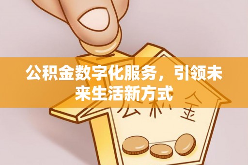 金湖公积金数字化服务，引领未来生活新方式